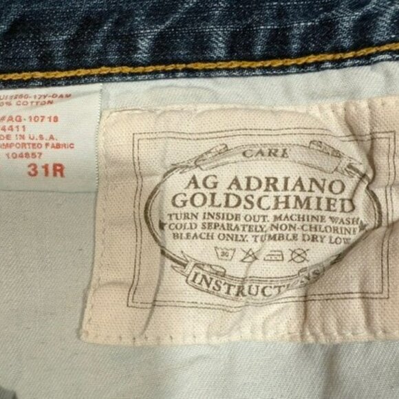 AG Adriano Goldschmied Jeans - Distressed Ex-Boyfriend Crop 31R - Picture 8 of 8